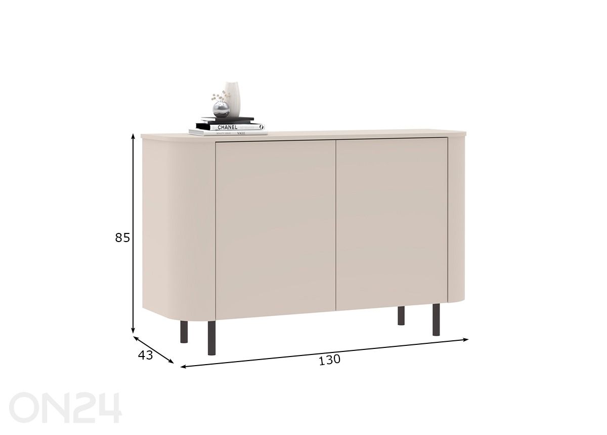 Lipasto Lido 130 cm kuvasuurennos mitat