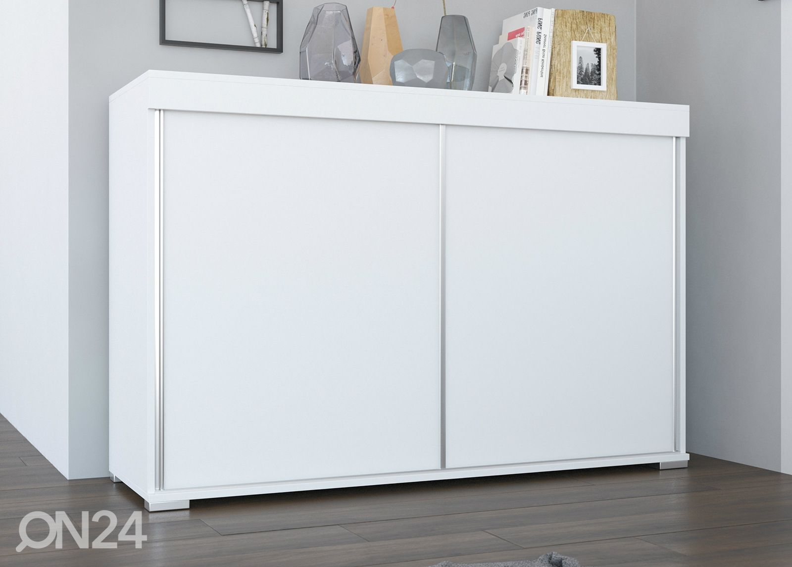 Lipasto liukuovilla 140 cm kuvasuurennos