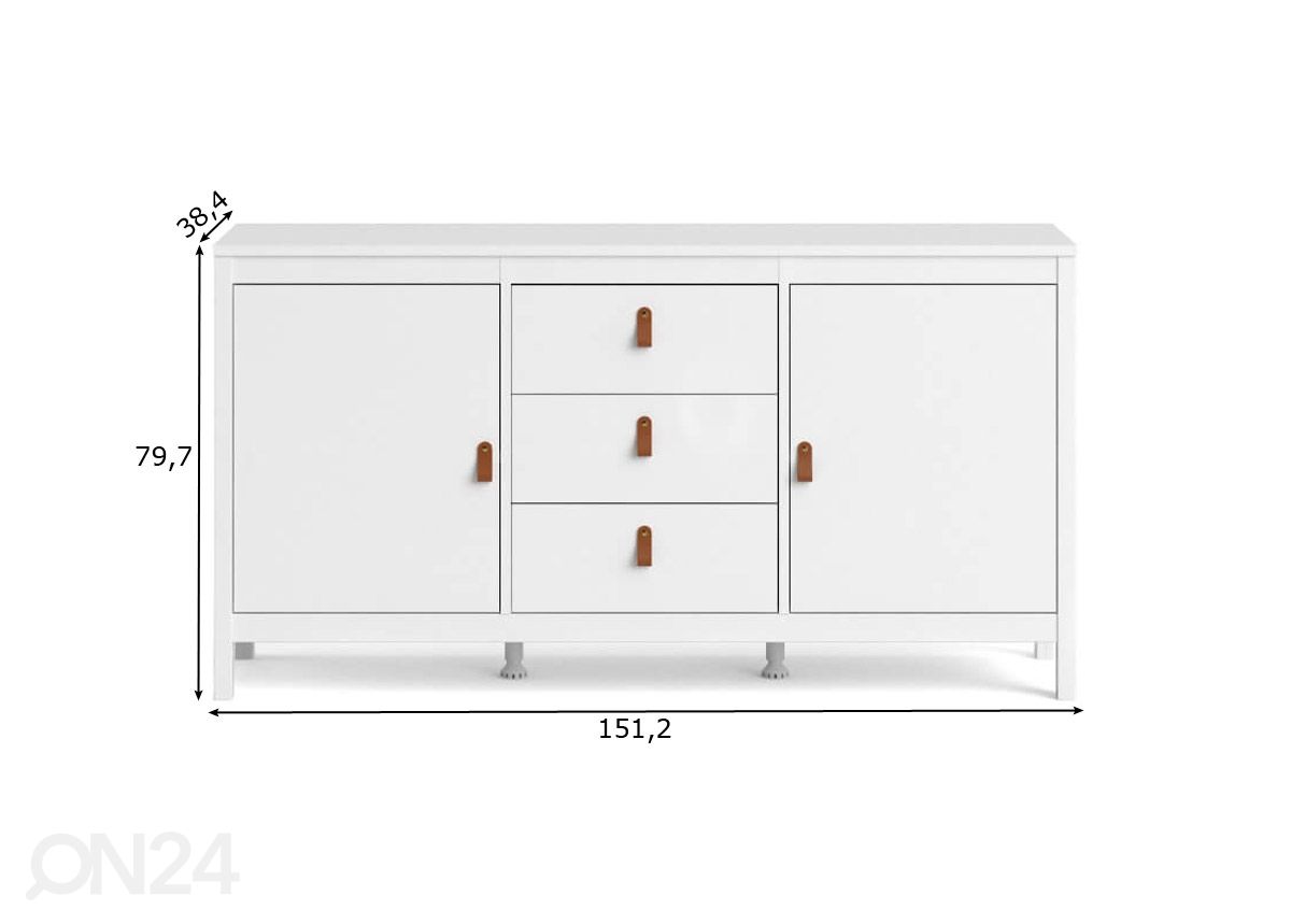 Lipasto Madrid 151 cm kuvasuurennos mitat