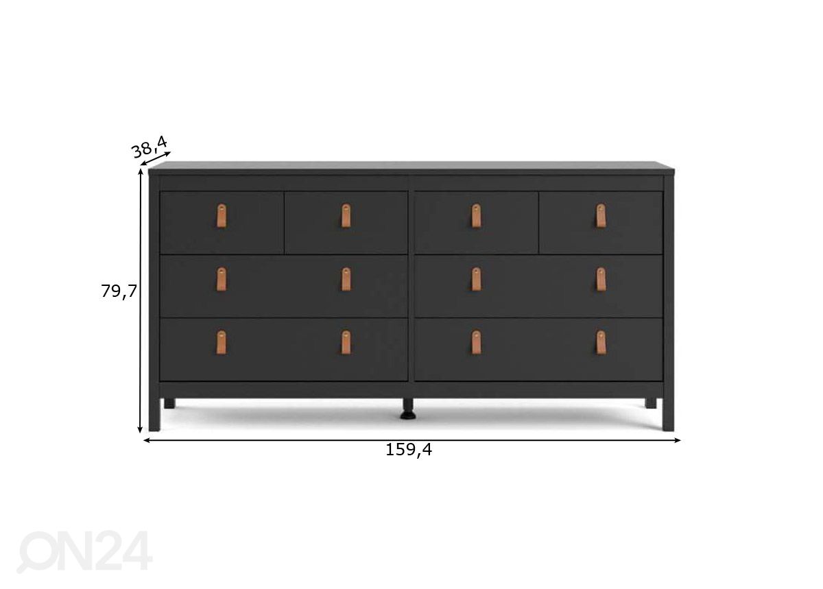 Lipasto Madrid 159 cm kuvasuurennos mitat
