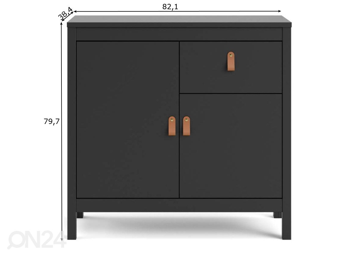 Lipasto Madrid 82 cm kuvasuurennos mitat