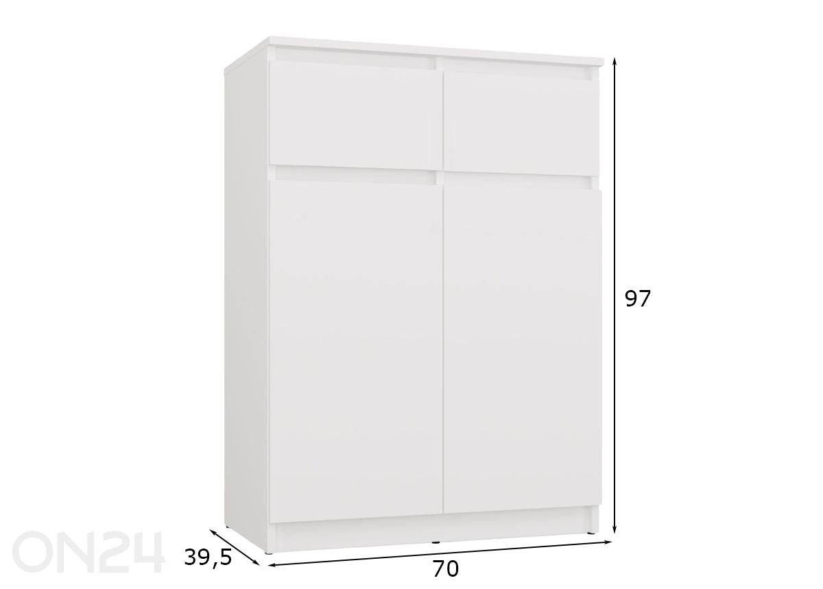 Lipasto Malwa kuvasuurennos mitat