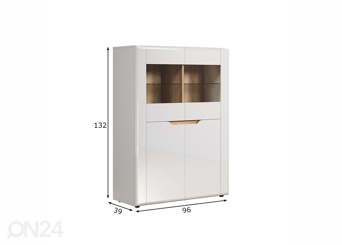Lipasto Marlon 96 cm kuvasuurennos mitat