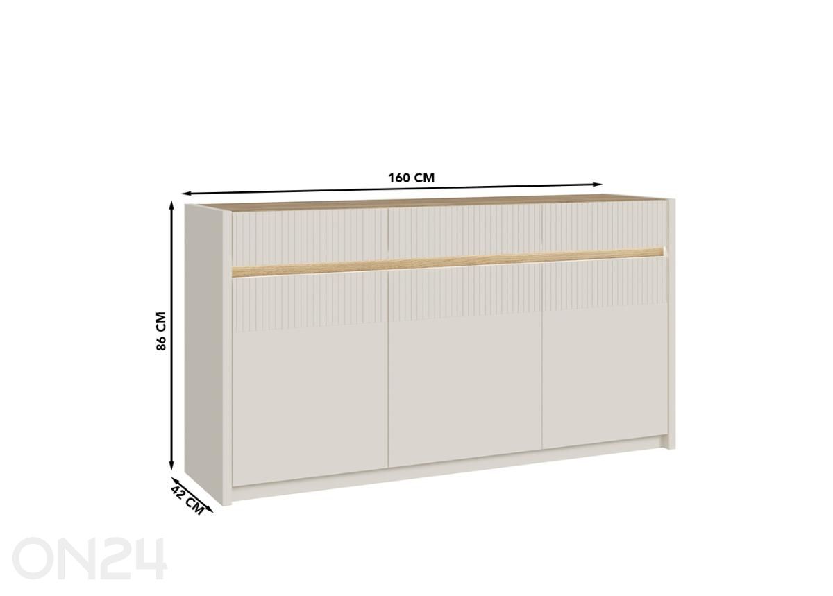 Lipasto Oak Squere kuvasuurennos mitat