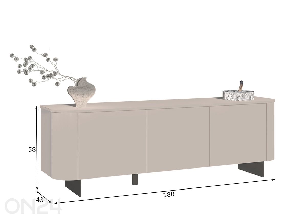 Lipasto Ortisei 180 cm kuvasuurennos mitat