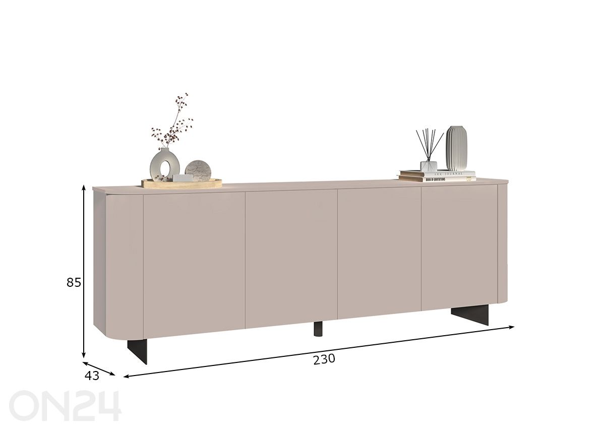 Lipasto Ortisei 230 cm kuvasuurennos mitat
