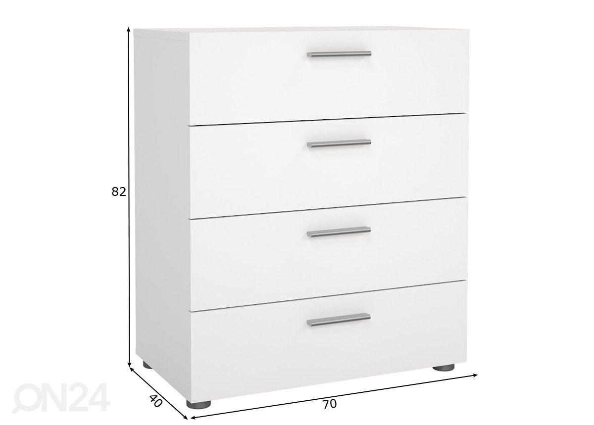 Lipasto Pepe 70 cm kuvasuurennos mitat
