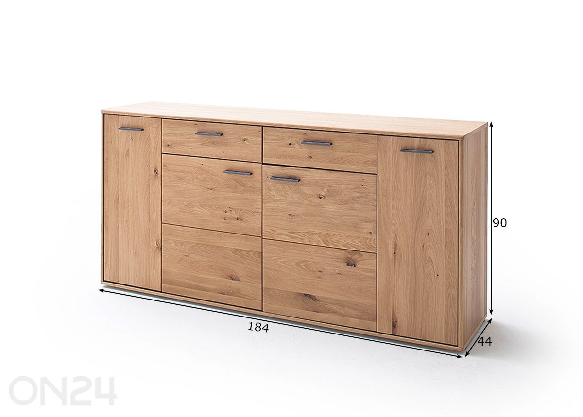 Lipasto Portland 184 cm kuvasuurennos mitat