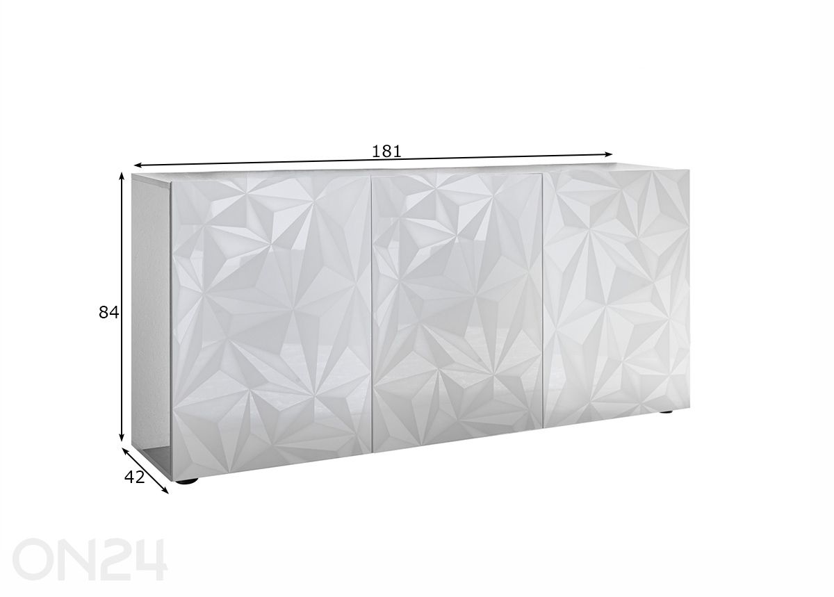 Lipasto Prisma 181 cm kuvasuurennos mitat