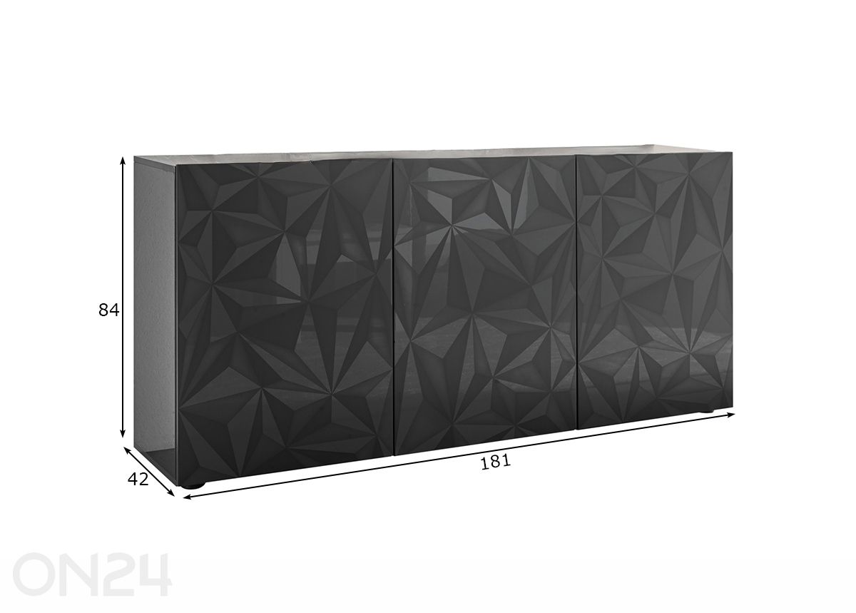 Lipasto Prisma 181 cm kuvasuurennos mitat