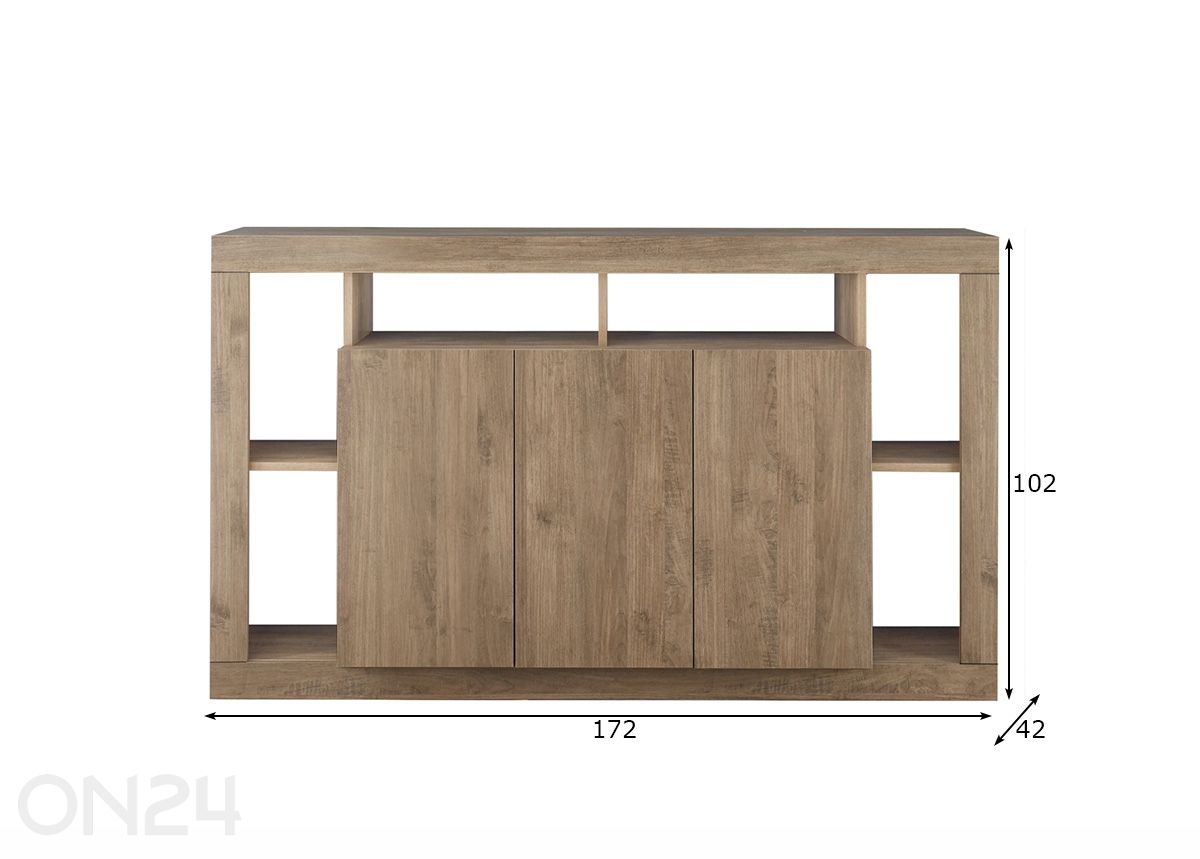 Lipasto Rimini 172 cm kuvasuurennos mitat