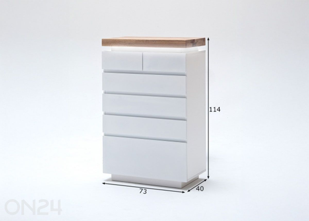 Lipasto Romina 73 cm kuvasuurennos mitat