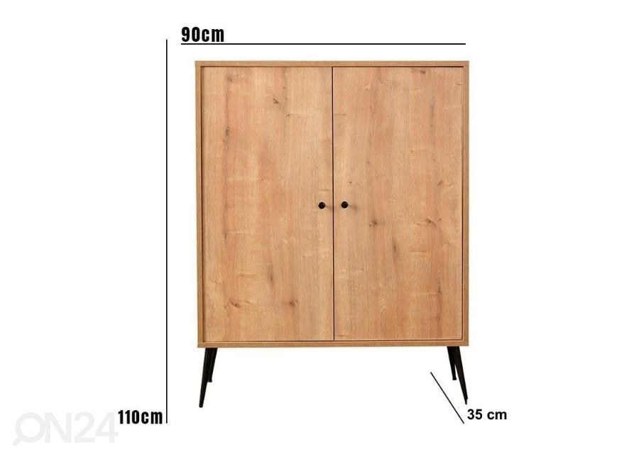 Lipasto Rose 90 cm kuvasuurennos mitat