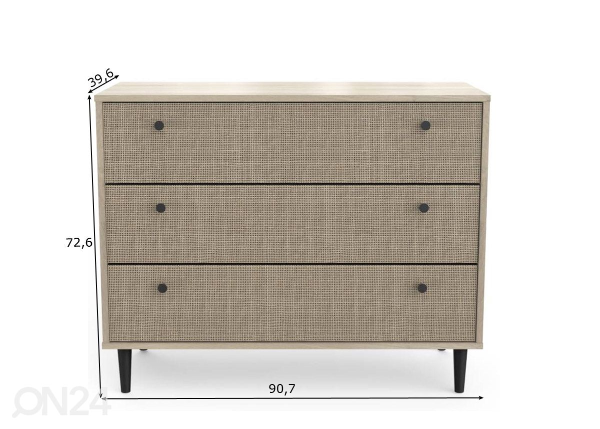 Lipasto Saigon 90 cm kuvasuurennos mitat