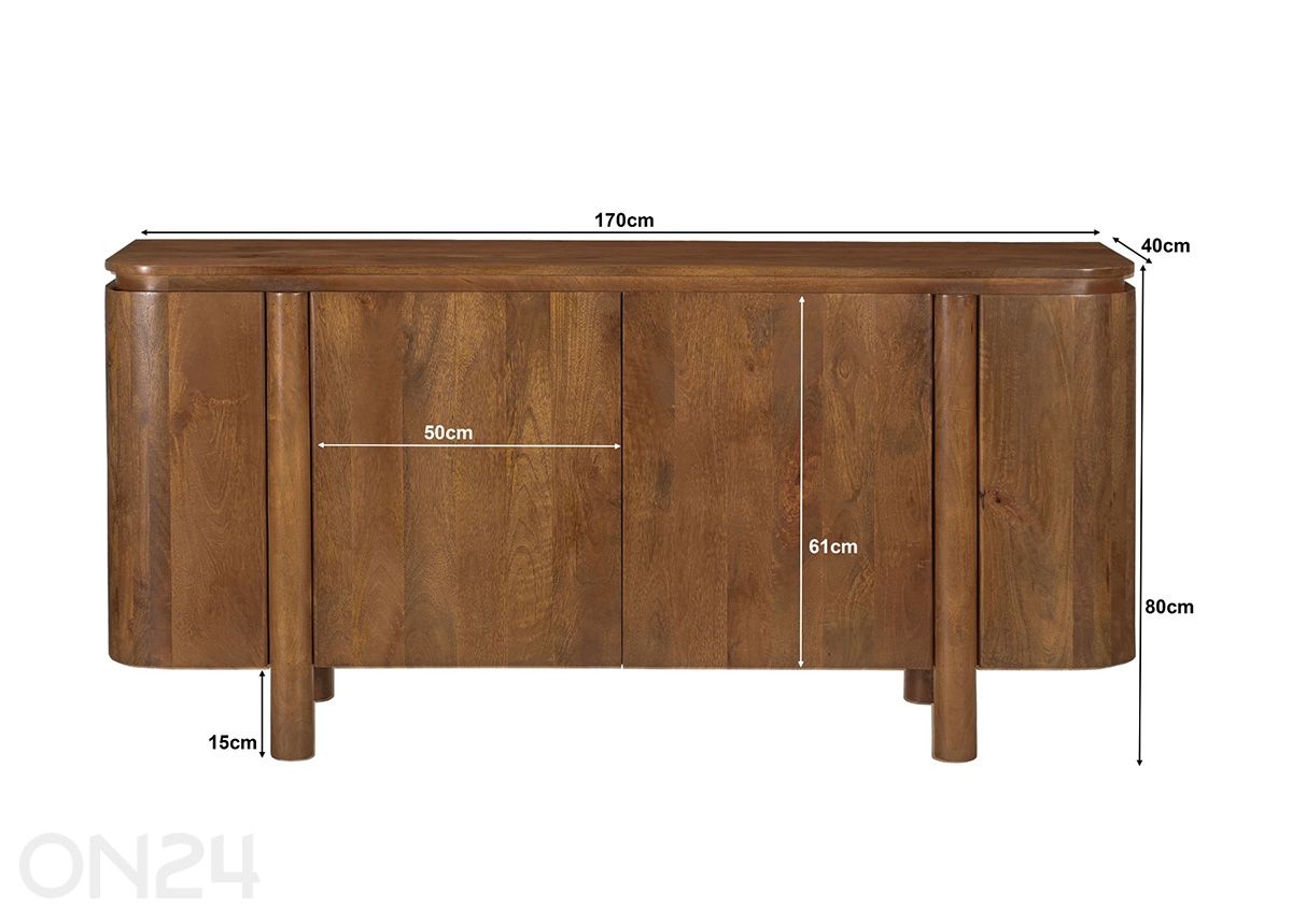 Lipasto Salano 170 cm kuvasuurennos mitat