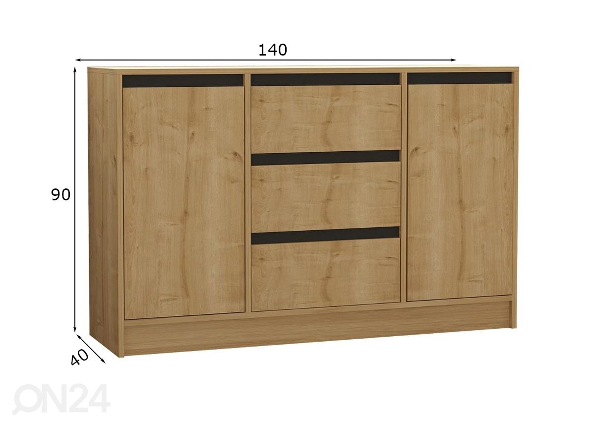 Lipasto Sale 140 cm kuvasuurennos mitat