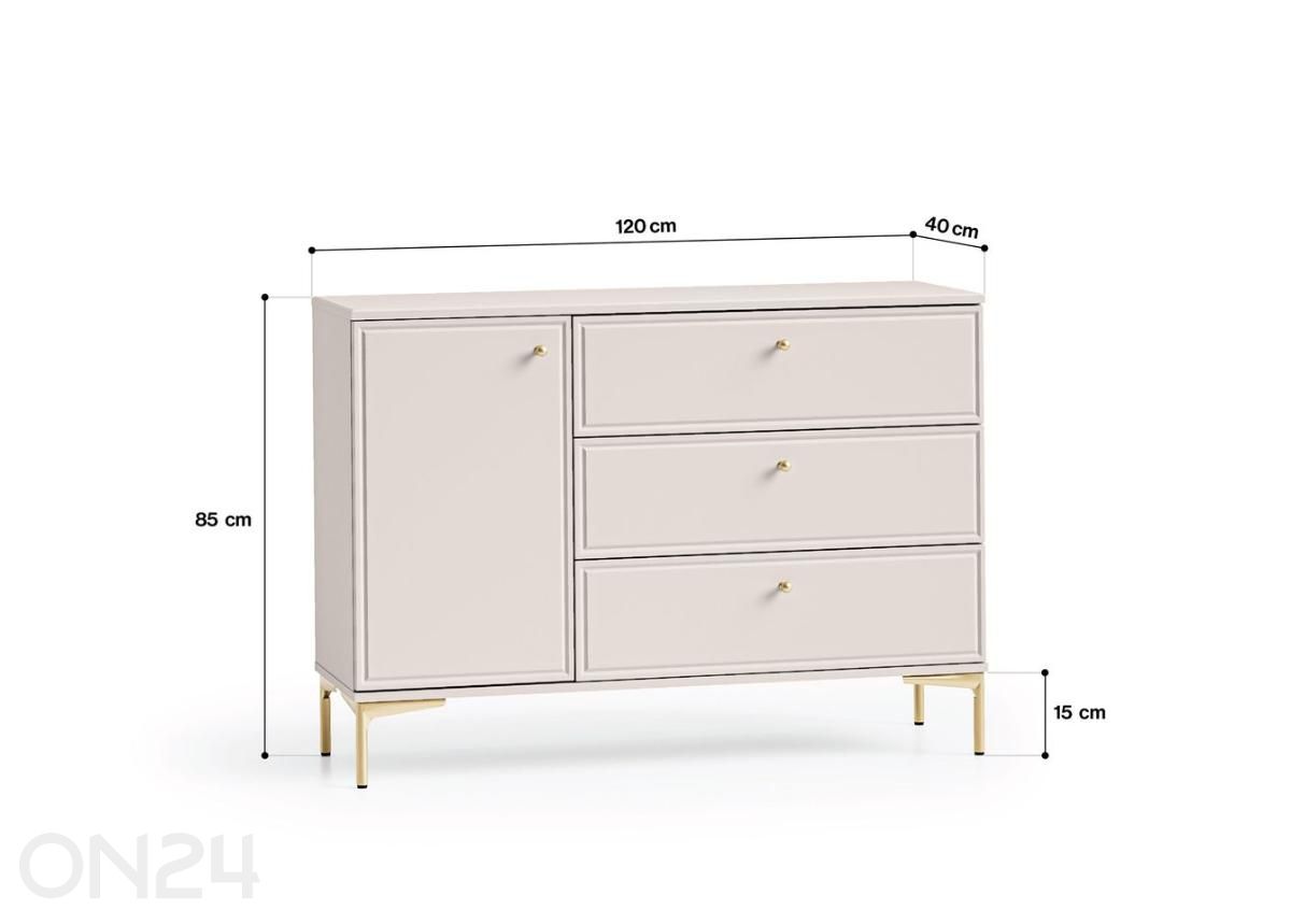 Lipasto Sandro 118 cm kuvasuurennos mitat