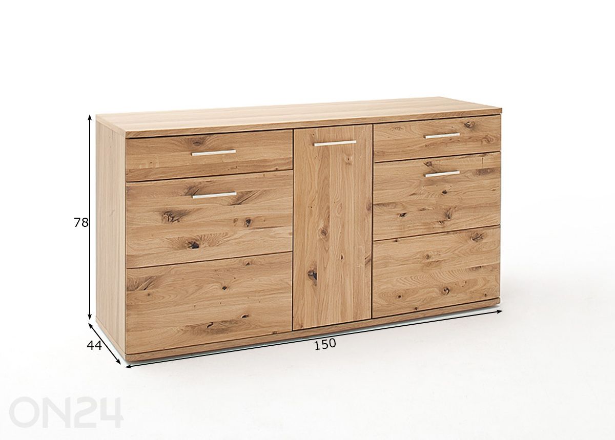 Lipasto Santori 150 cm kuvasuurennos mitat