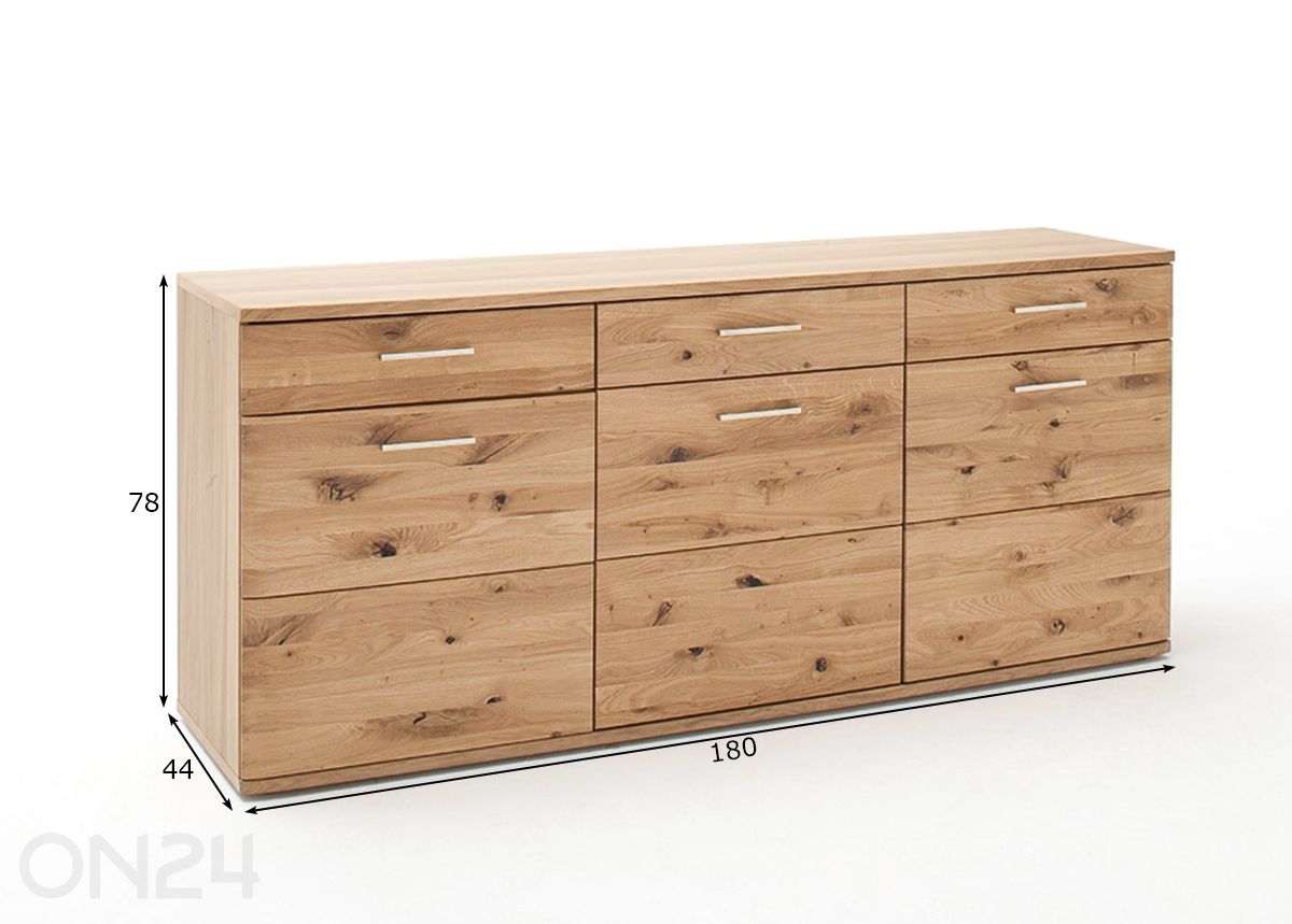 Lipasto Santori 180 cm kuvasuurennos mitat