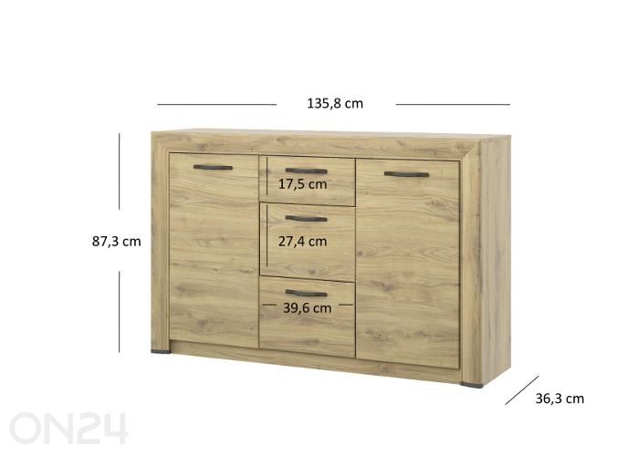 Lipasto Sapori 135,8 cm kuvasuurennos mitat