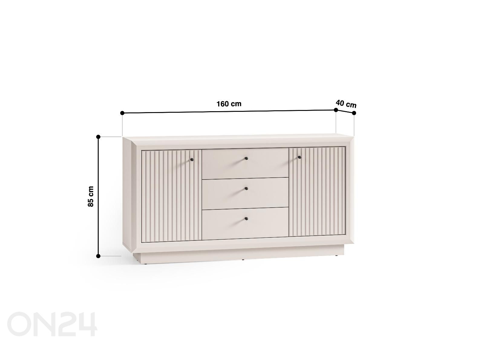 Lipasto Solo 160 cm kuvasuurennos mitat