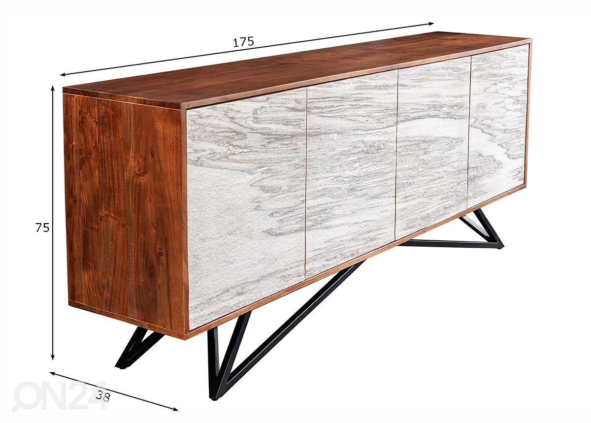 Lipasto Soul 175 cm kuvasuurennos mitat
