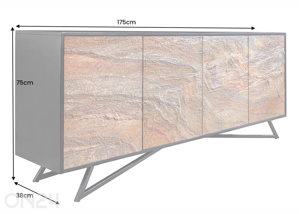 Lipasto Soul 175 cm kuvasuurennos mitat