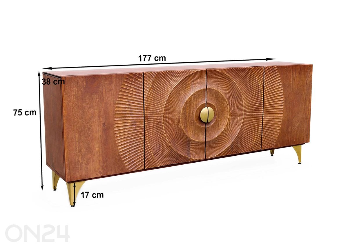 Lipasto Sunset 177 cm kuvasuurennos mitat