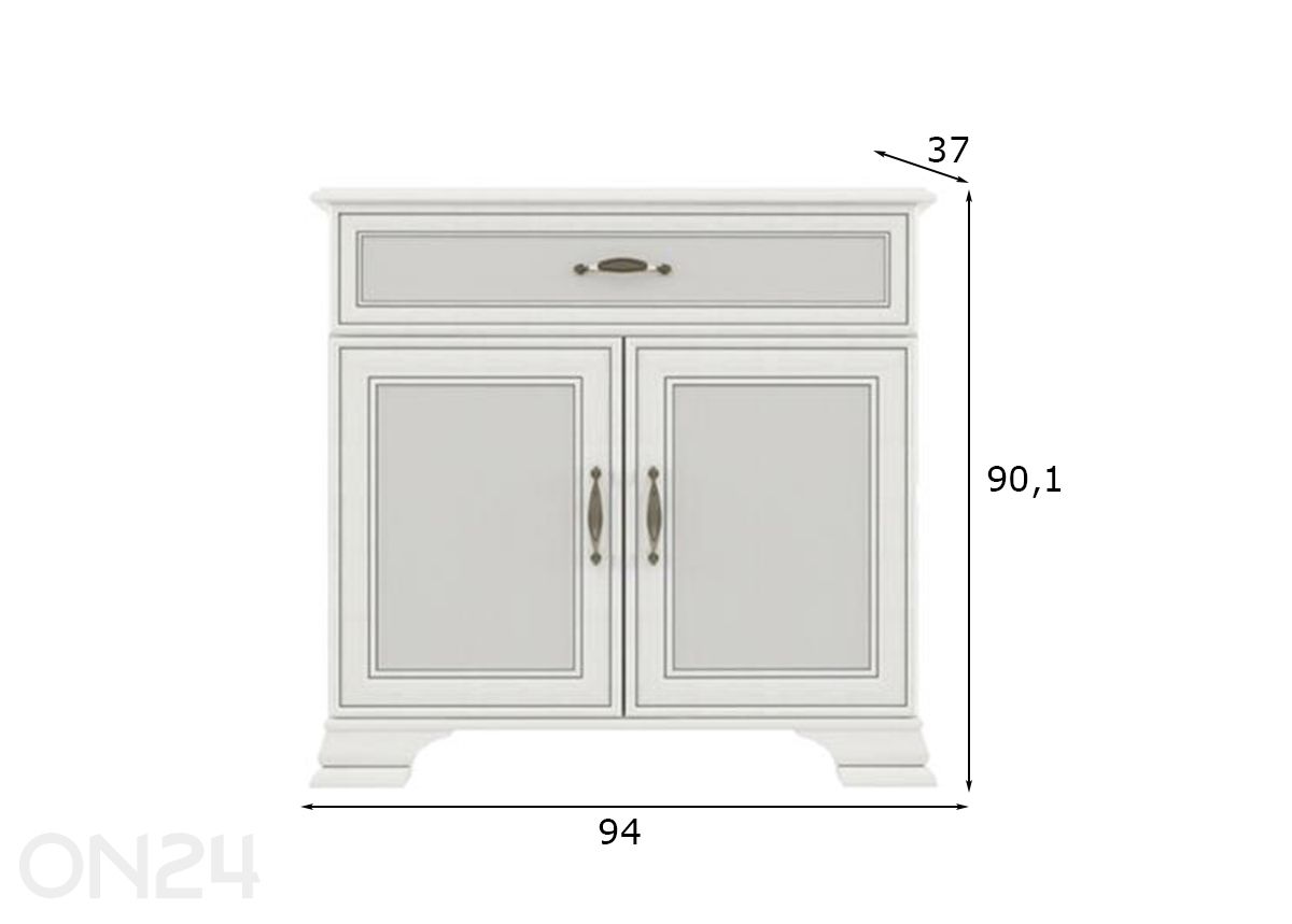 Lipasto Tiffany II kuvasuurennos mitat