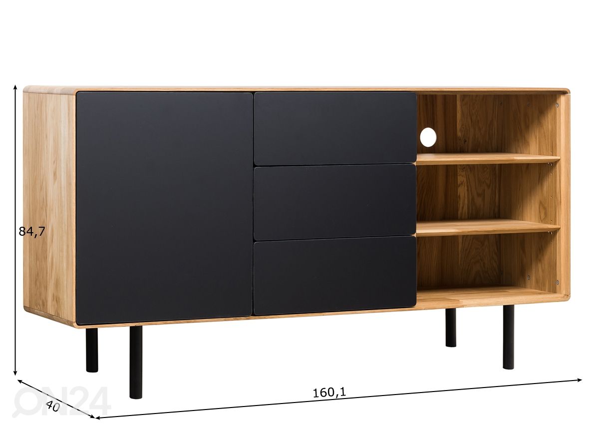 Lipasto Tokyo 160 cm kuvasuurennos mitat