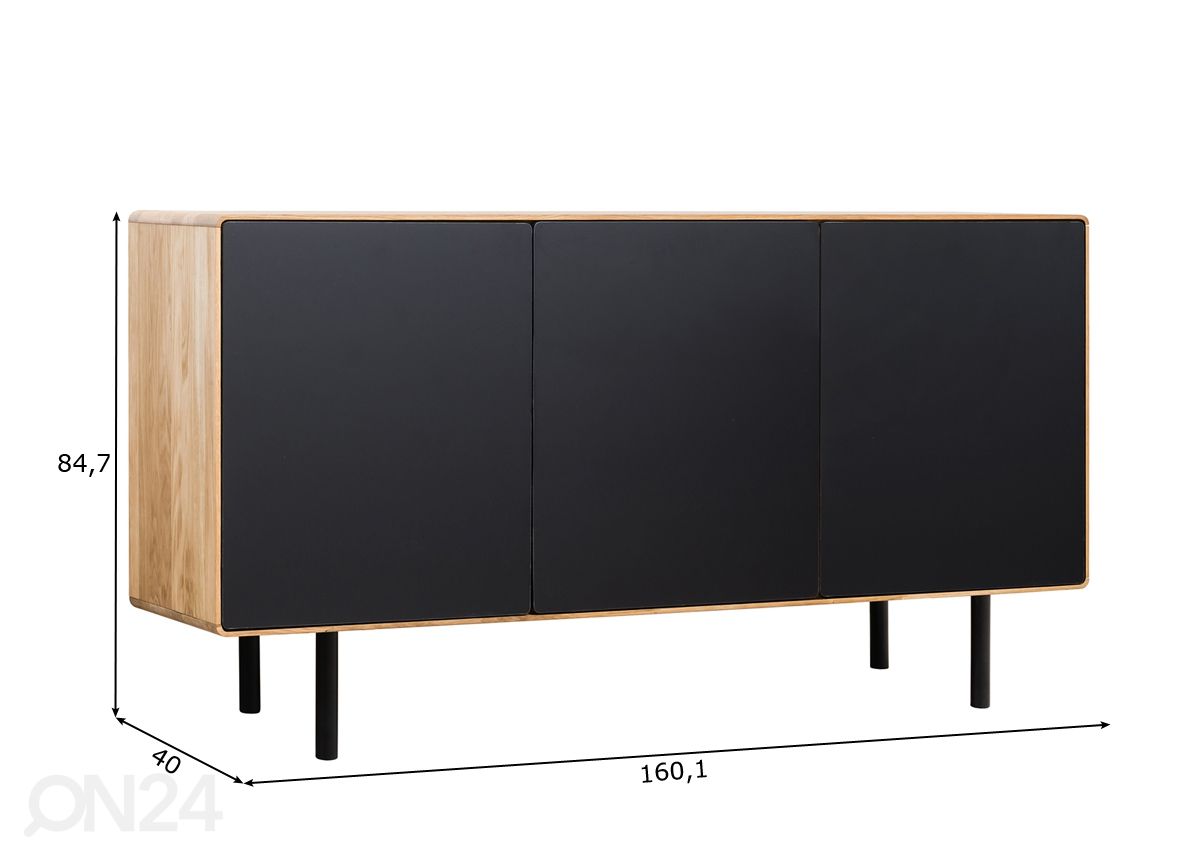 Lipasto Tokyo 160 cm kuvasuurennos mitat