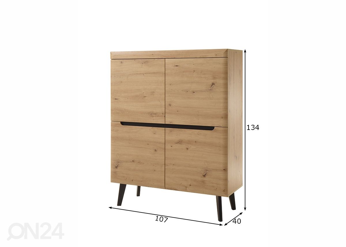 Lipasto Torge 40 cm kuvasuurennos mitat
