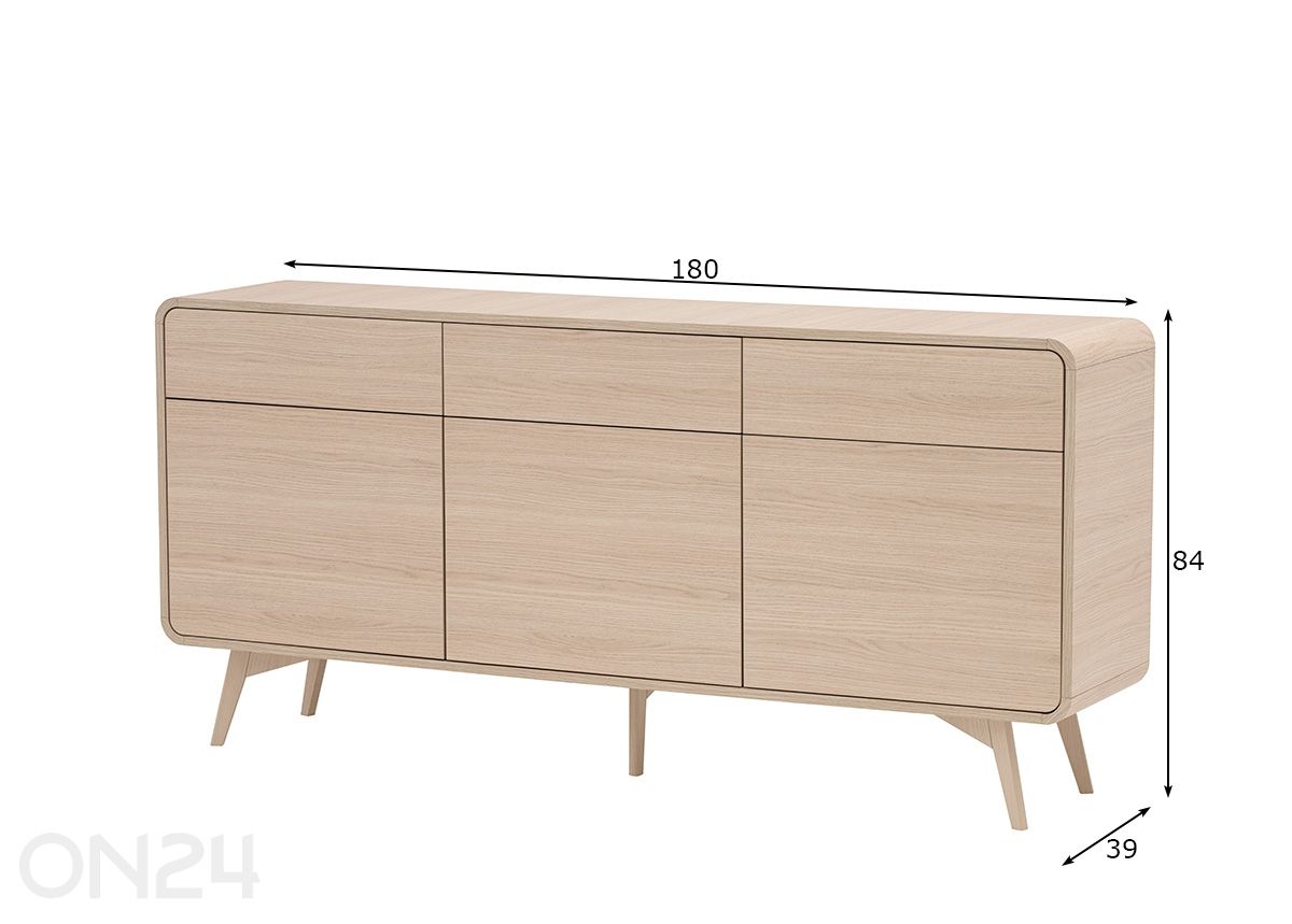 Lipasto Torsby 180 cm kuvasuurennos mitat