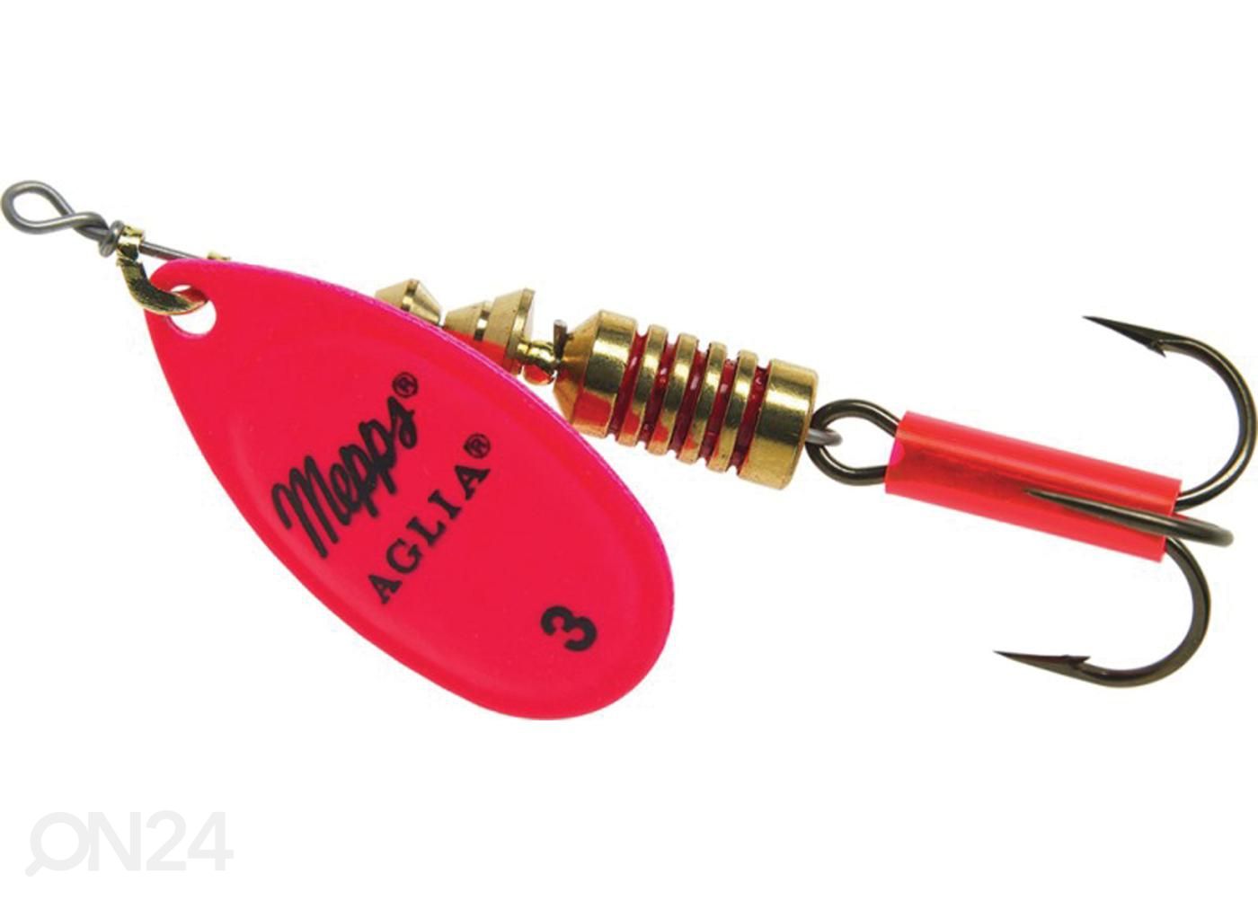 Lippauistin Mepps Aglia Fluo pinkki N`4 kuvasuurennos