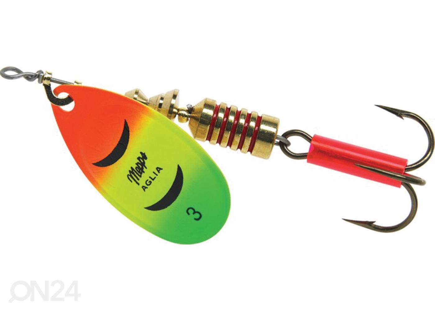 Lippauistin Mepps Aglia Fluo Tiger/kullansävyinen N`5 kuvasuurennos