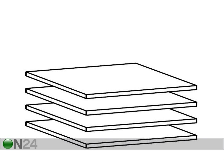 Lisähyllyt 60 cm kaappiin, 4 kpl kuvasuurennos