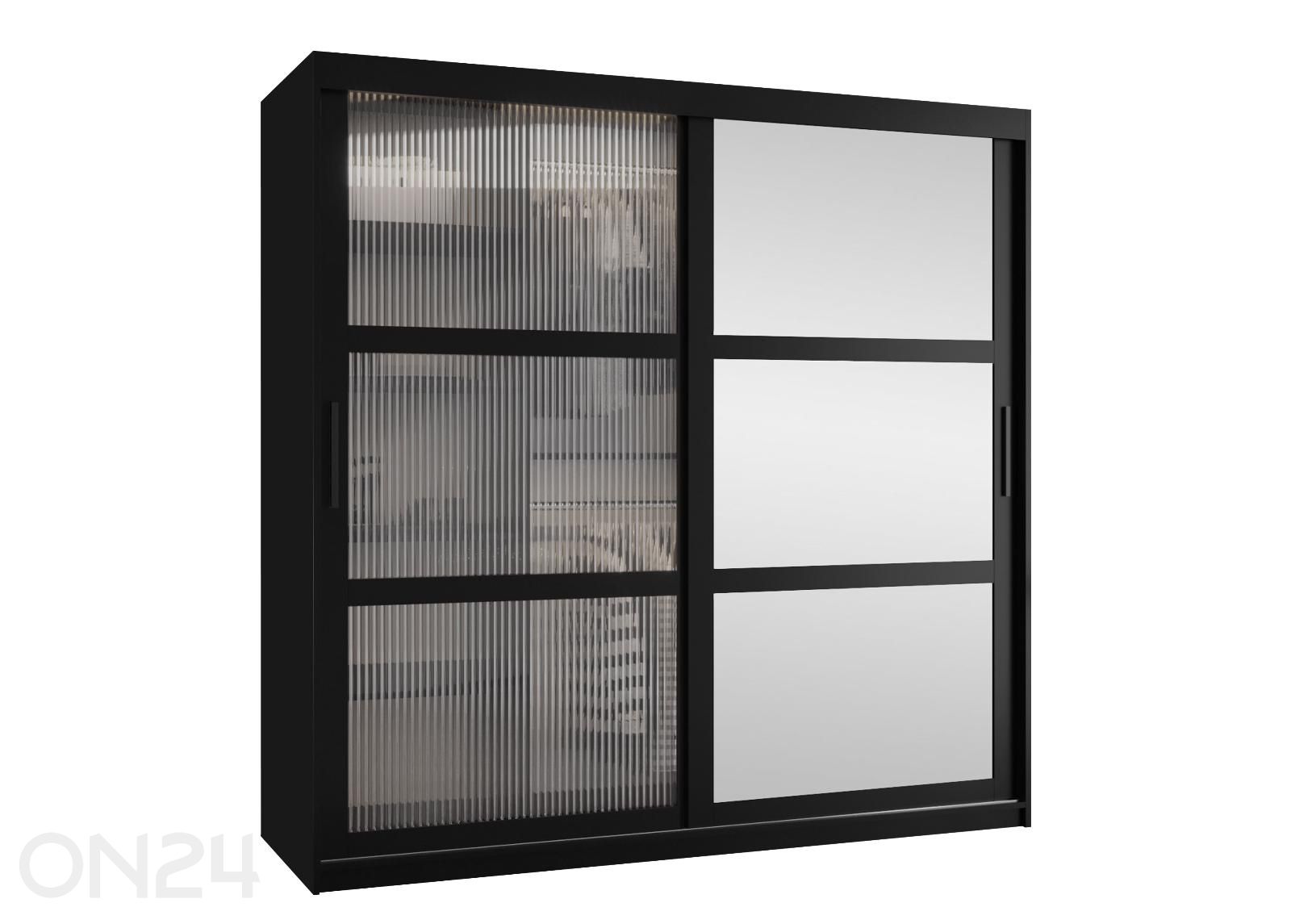 Liukuovellinen vaatekaappi Flutes 180 cm kuvasuurennos