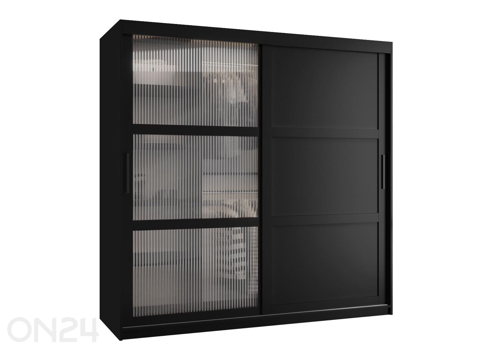 Liukuovellinen vaatekaappi Flutes 180 cm kuvasuurennos