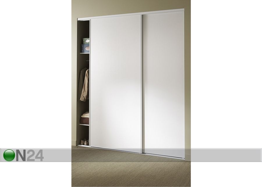 Liukuovet PRESTIGE, 2 melamiiniovea 150x250 cm kuvasuurennos
