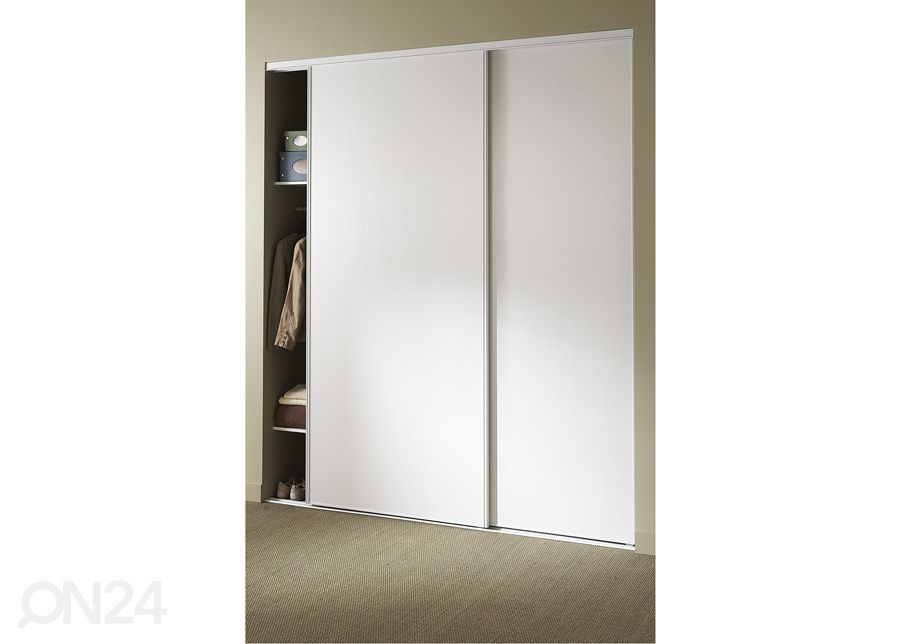 Liukuovet Prestige, 2 melamiiniovea oviaukkoon 100-120x255 cm kuvasuurennos