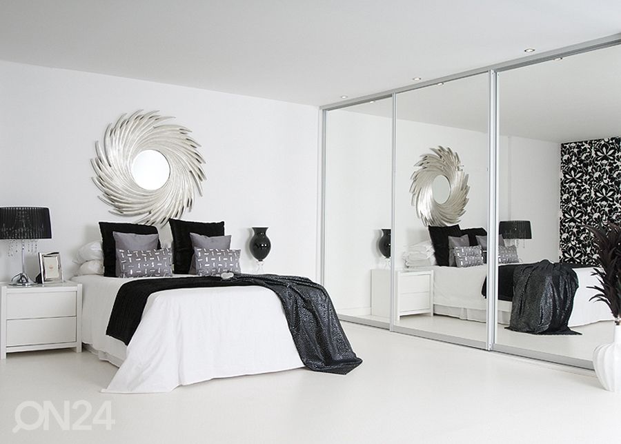 Liukuovet Prestige, 3 peiliovea oviaukkoon 210-240x255 cm kuvasuurennos