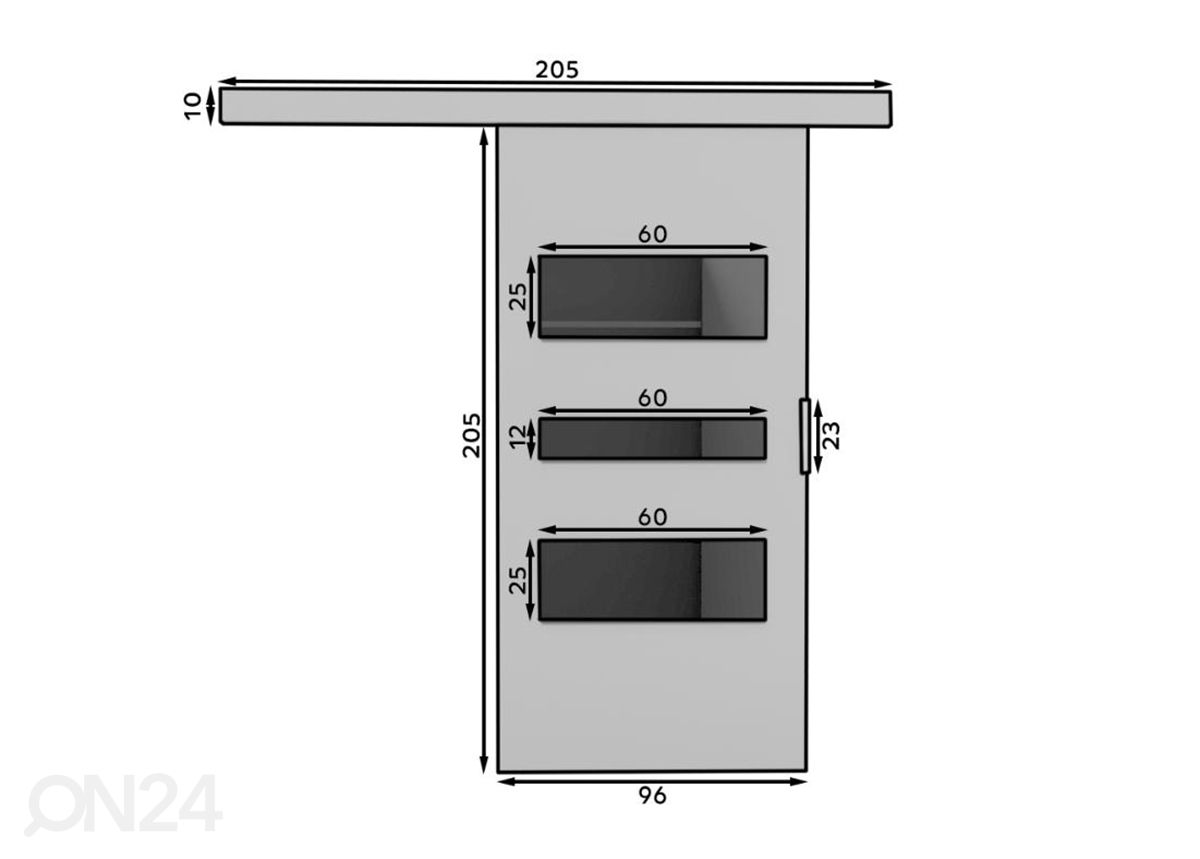 Liukuovi 96 kuvasuurennos mitat