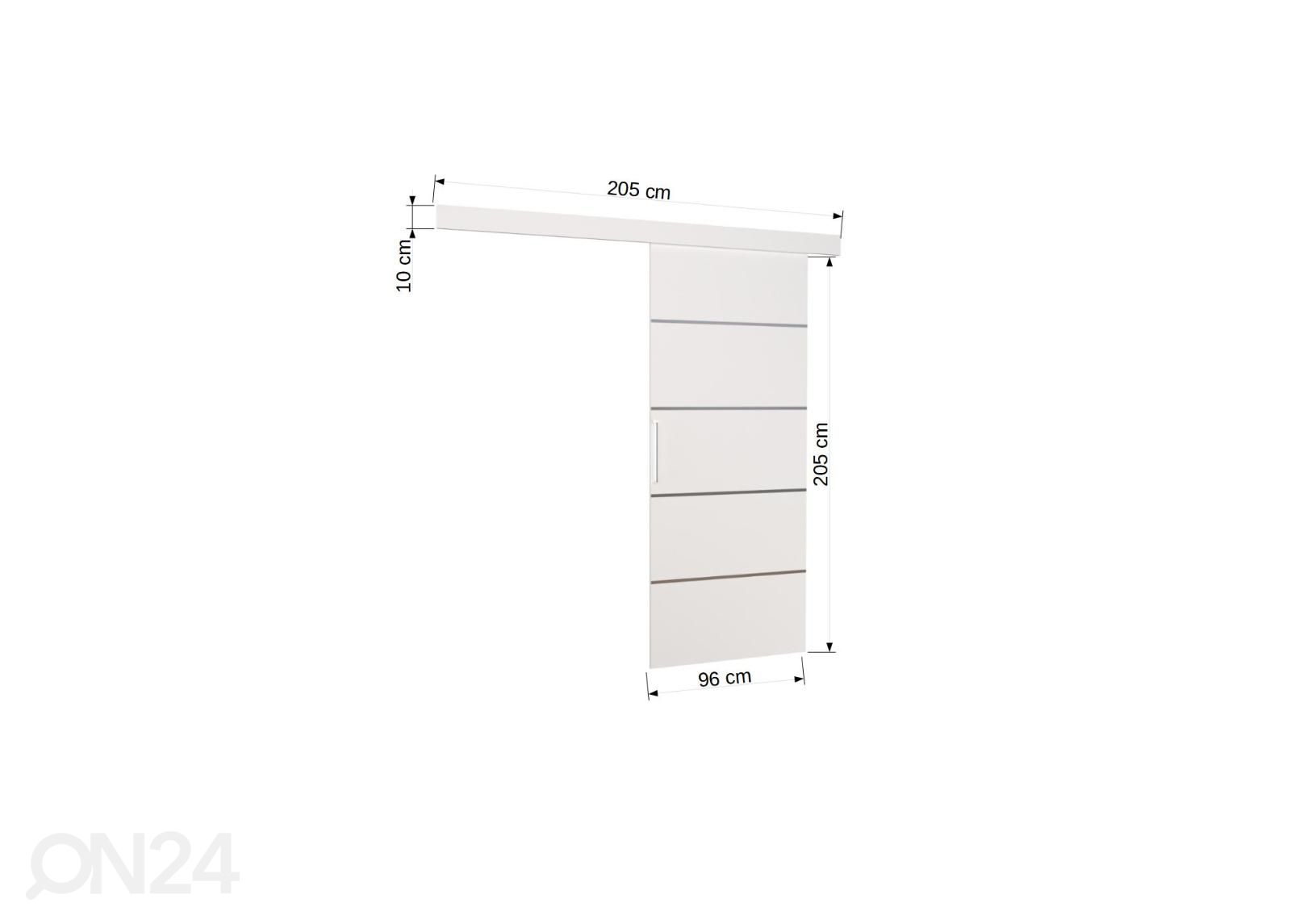 Liukuovi Terry I 96 cm kuvasuurennos mitat