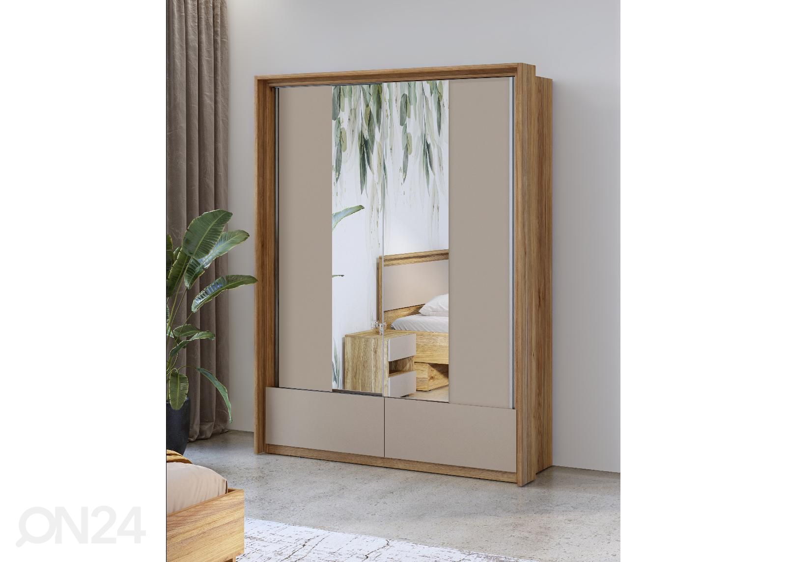 Liukuovikaappi 159 cm kuvasuurennos