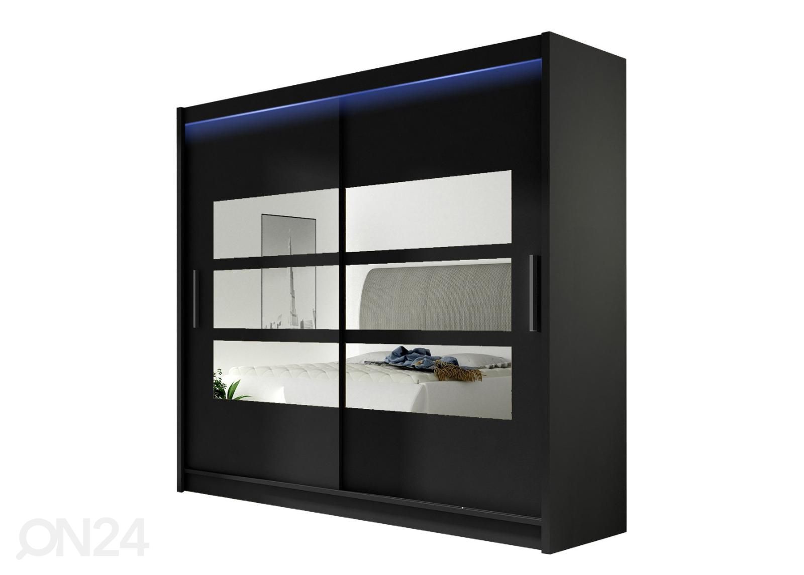 Liukuovikaappi 180 cm + LED kuvasuurennos
