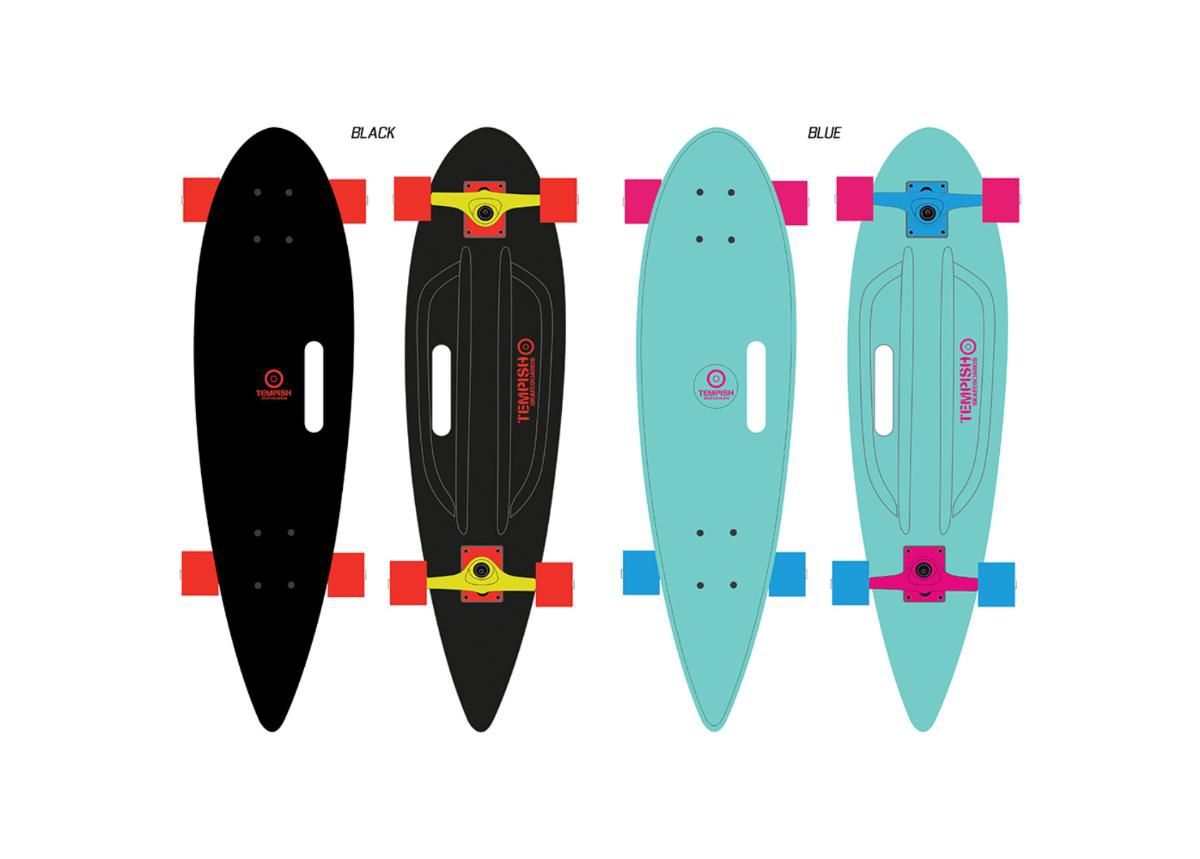 Longboard BUFFY 36" pintail Tempish kuvasuurennos