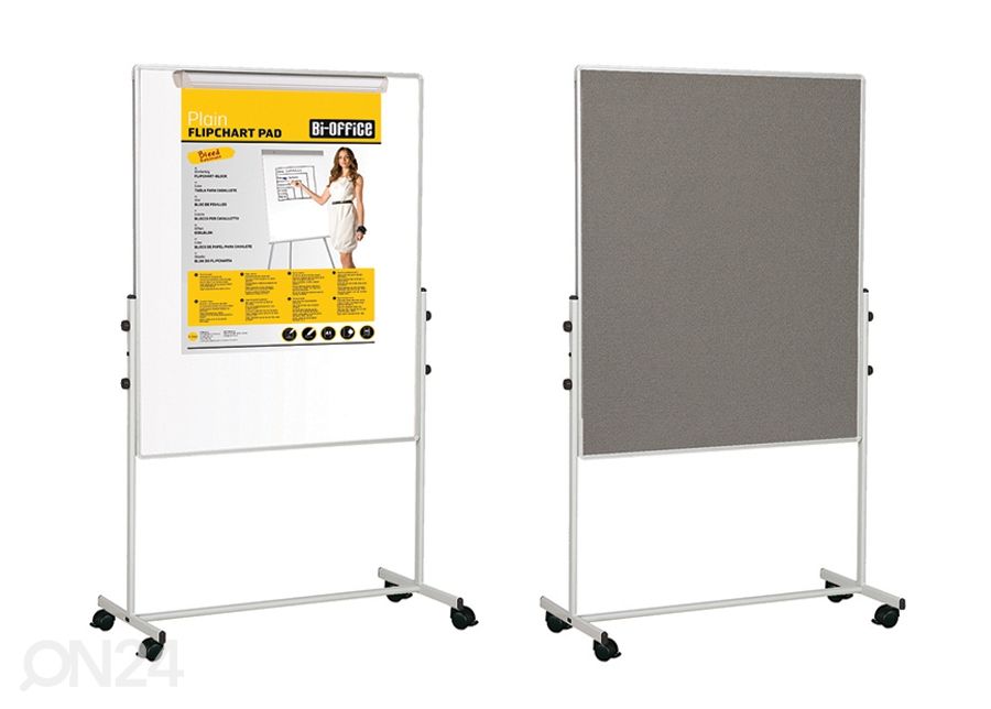 Luentotaulu kaksipuoleinen Bi-office 100x100 cm kuvasuurennos