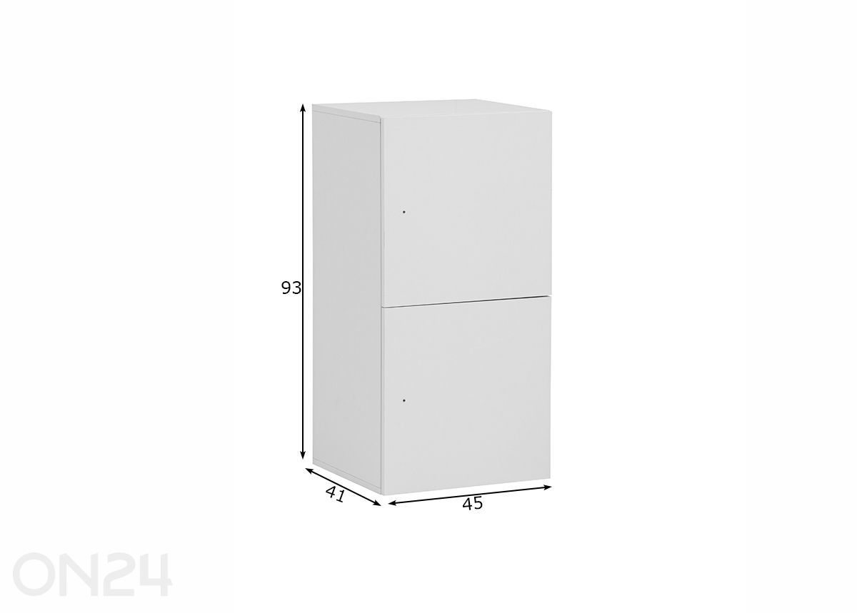 Lukittava kaappi Locked, 2 kpl kuvasuurennos mitat