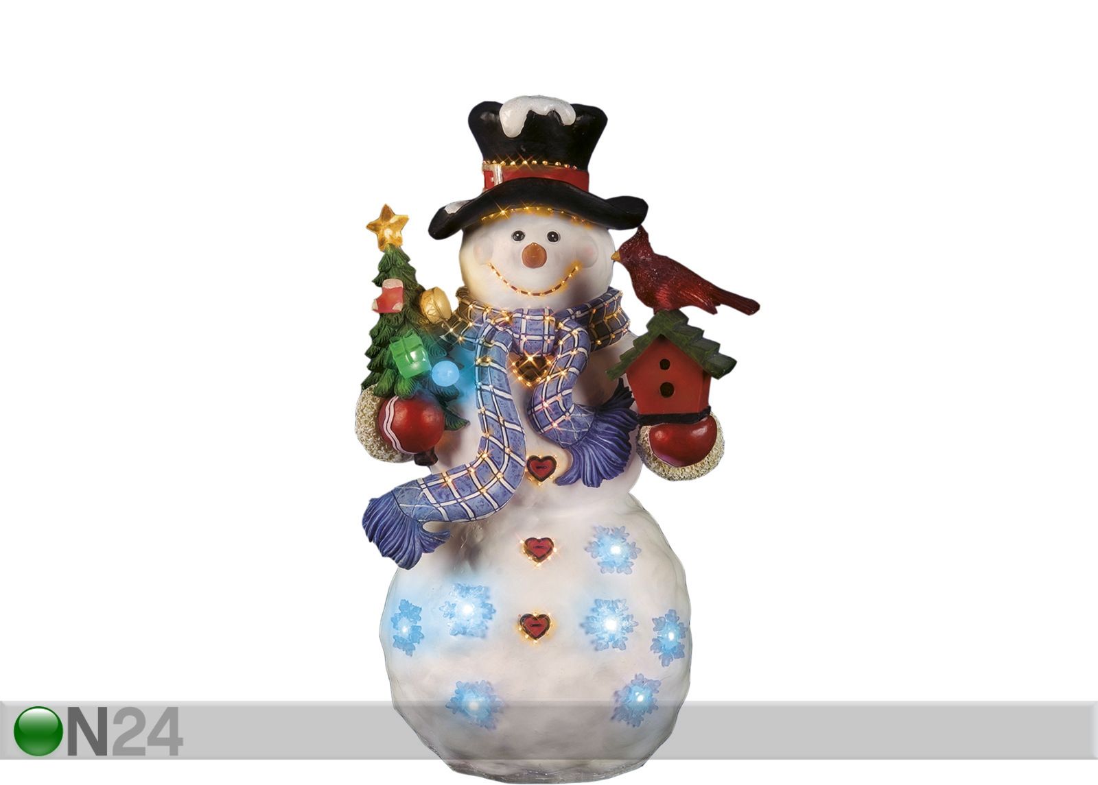 Lumiukko koriste 45cm kuvasuurennos
