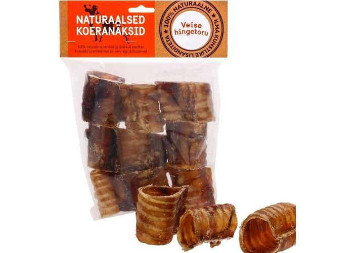 Luonnollinen koiran makupala naudan henkitorvipalat 500 g kuvasuurennos